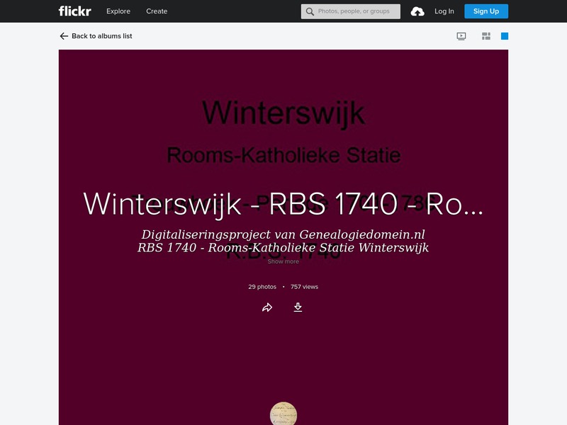 Screenshot van website