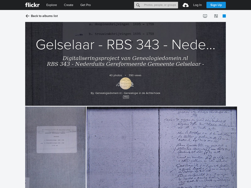 Screenshot van website