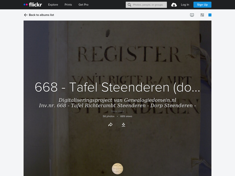 Screenshot van website