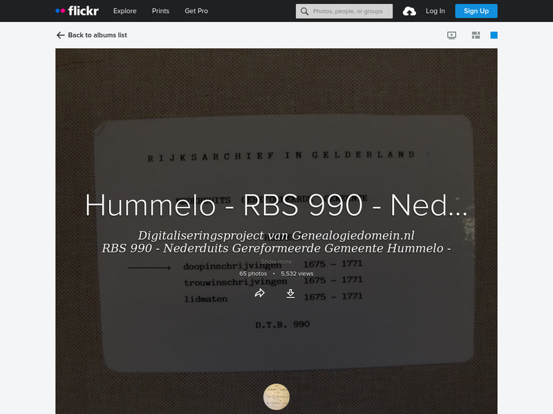Screenshot van website