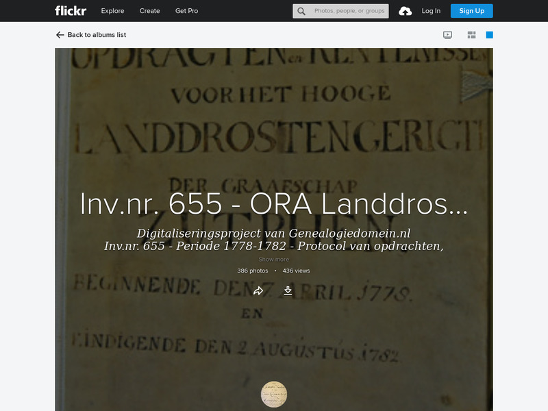 Screenshot van website