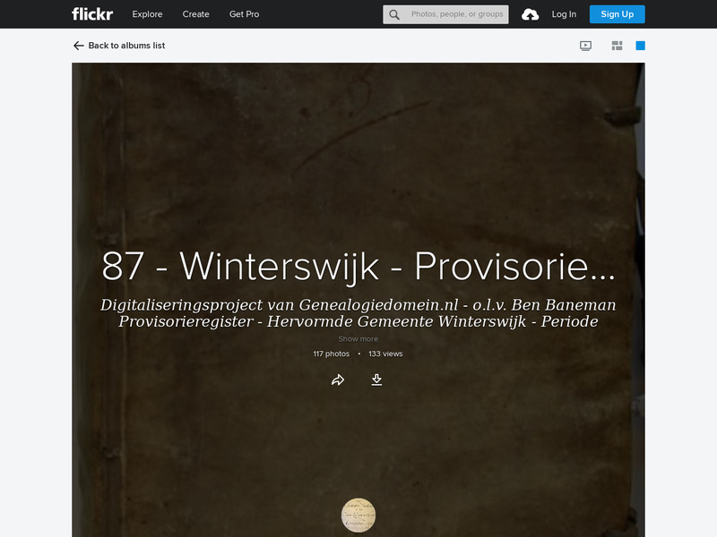 Screenshot van website