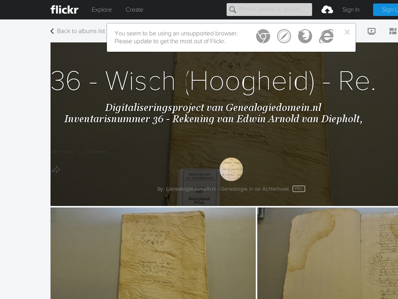 Screenshot van website