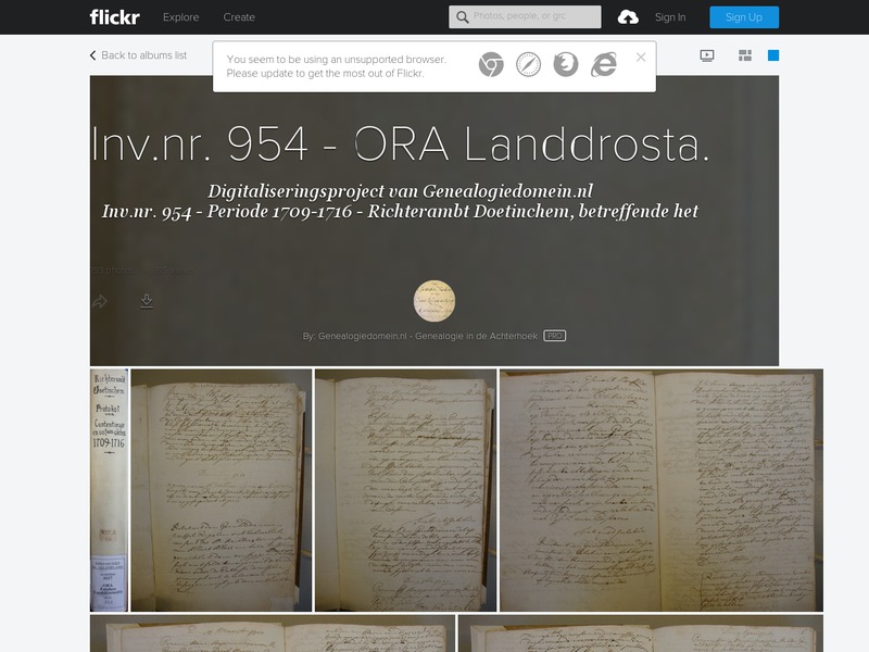 Screenshot van website