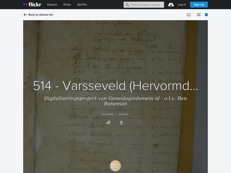 Screenshot van website