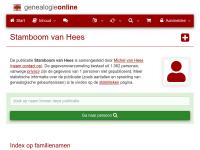 Screenshot van website