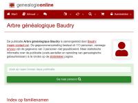 Screenshot van website