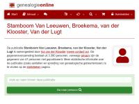 Screenshot van website