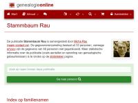 Screenshot van website