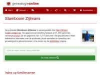 Screenshot van website