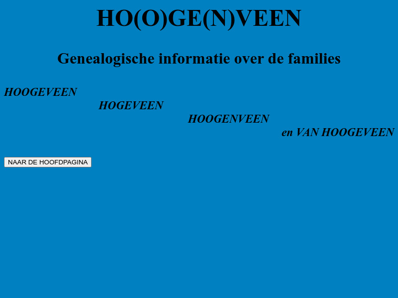 Screenshot van website