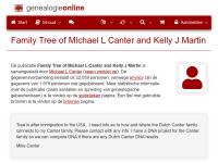 Screenshot van website