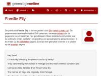 Screenshot van website