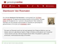 Screenshot van website