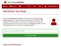 Screenshot van website