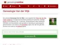 Screenshot van website