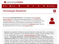 Screenshot van website