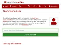 Screenshot van website