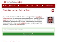 Screenshot van website