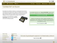 Screenshot van website