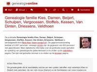 Screenshot van website