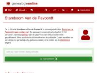 Screenshot van website