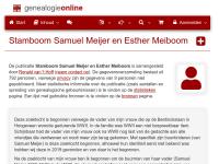 Screenshot van website