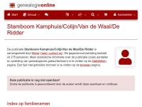 Screenshot van website