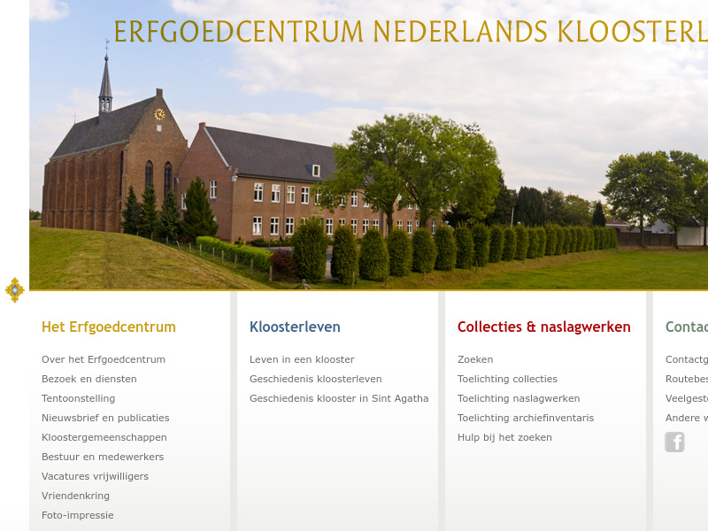 Screenshot van website