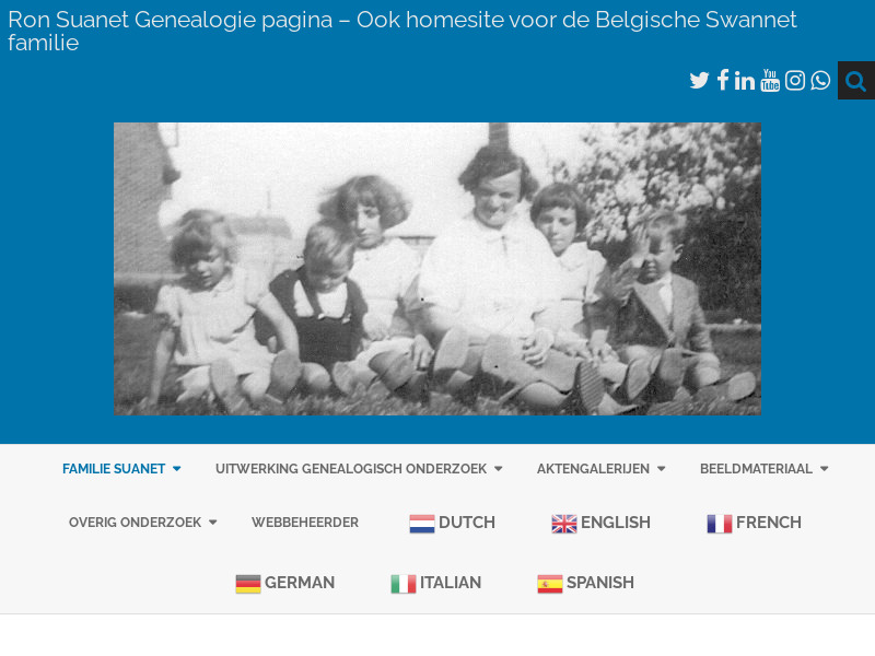 Screenshot van website