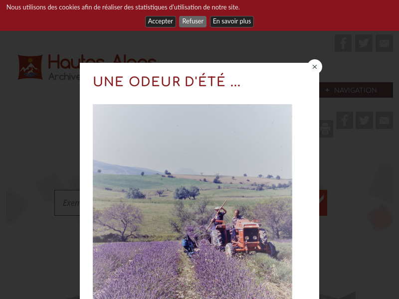 Screenshot van website