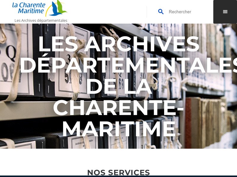 Screenshot van website