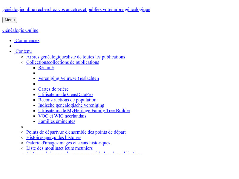 Screenshot van website