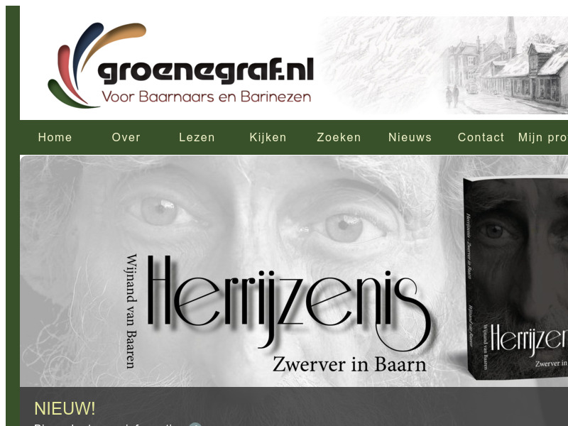 Screenshot van website