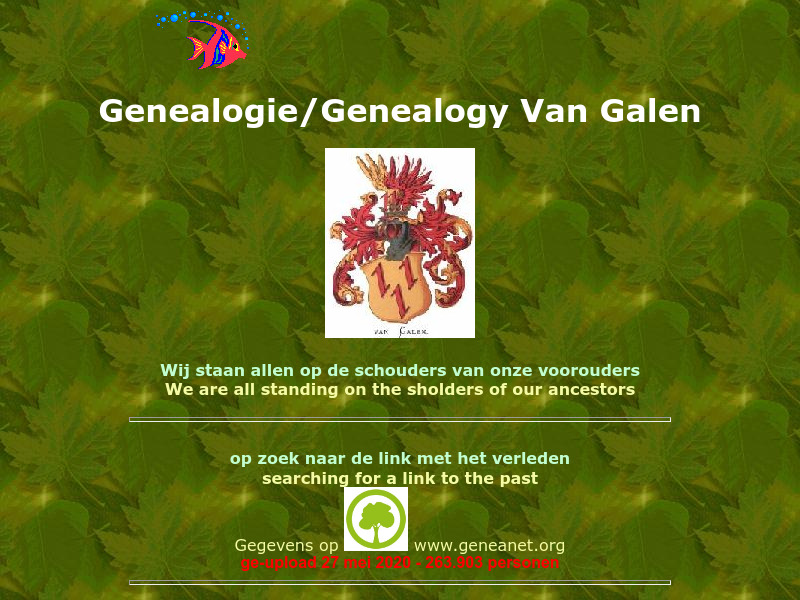Screenshot van website