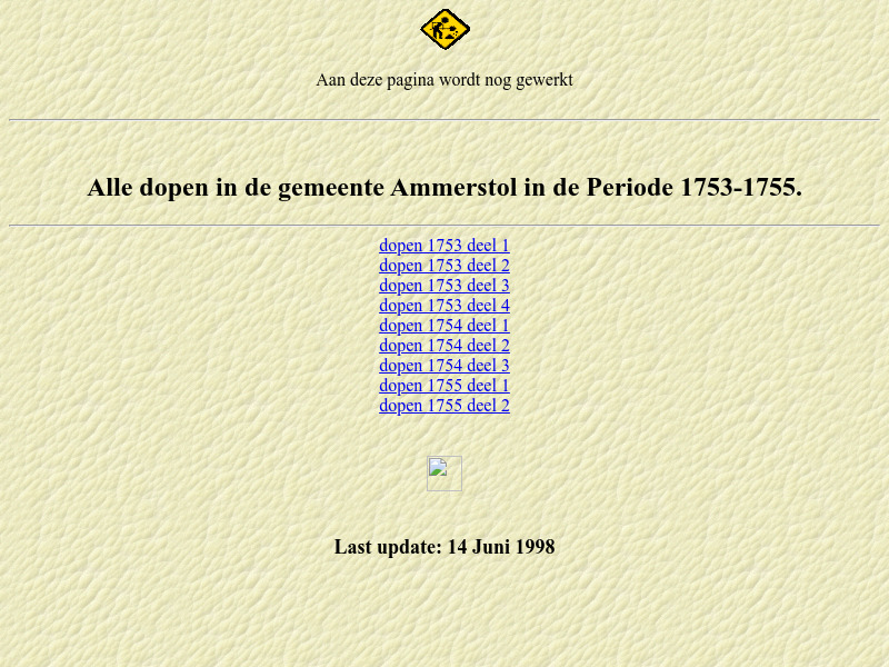 Screenshot van website