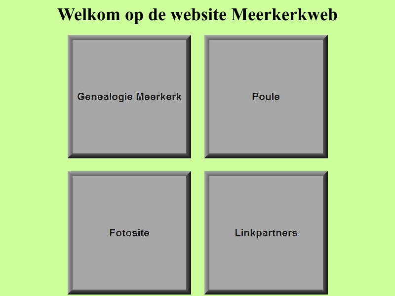Screenshot van website