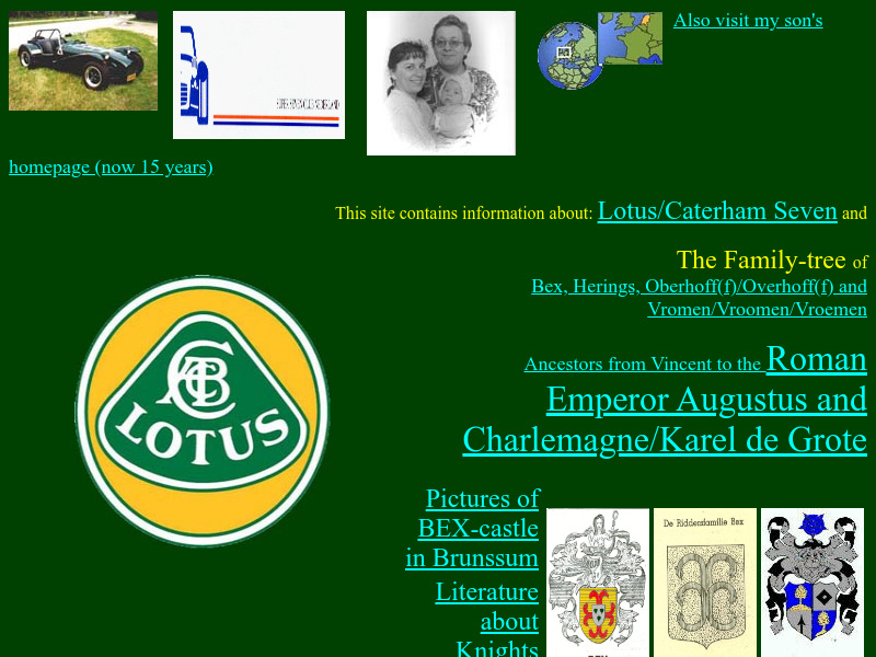 Screenshot van website