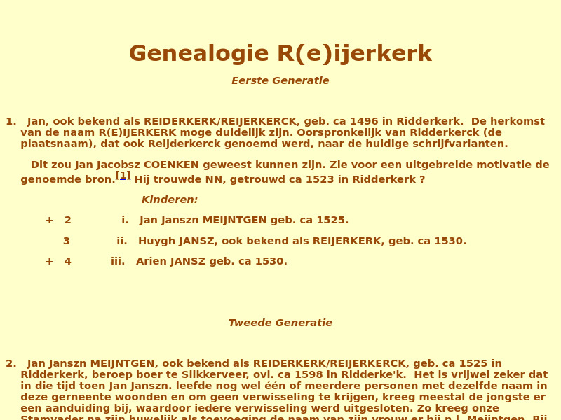 Screenshot van website