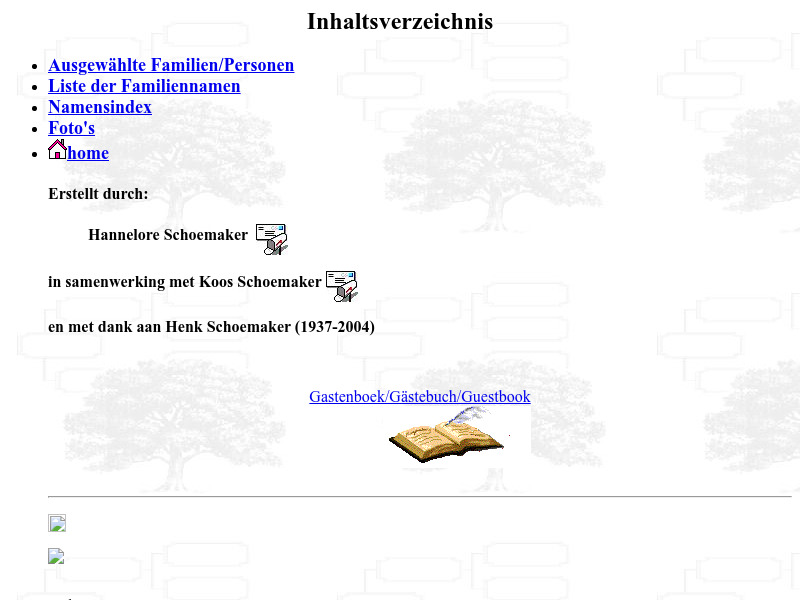 Screenshot van website