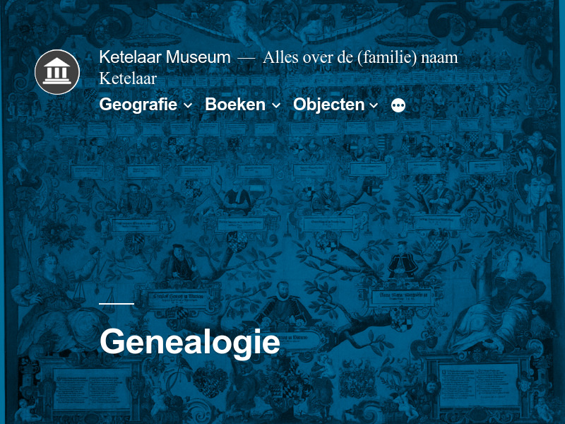 Screenshot van website