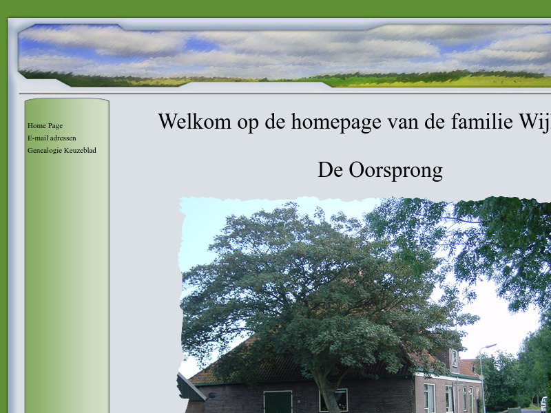 Screenshot van website