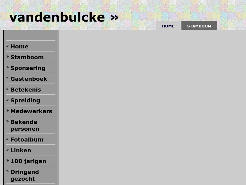 Screenshot van website