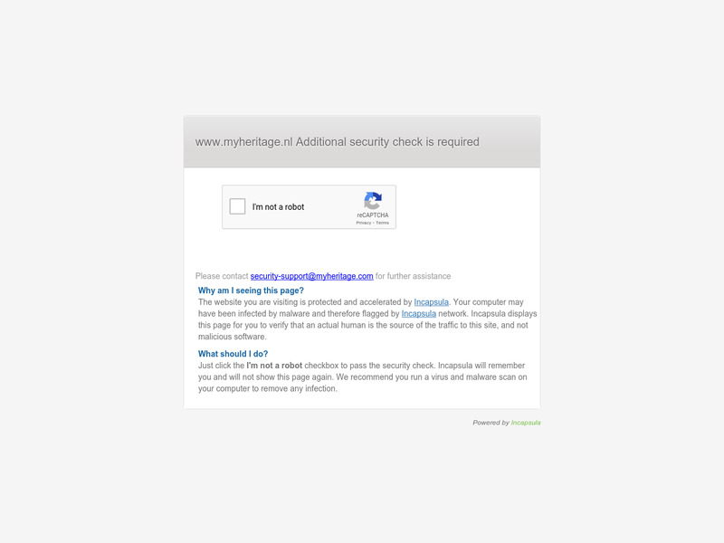 Screenshot van website