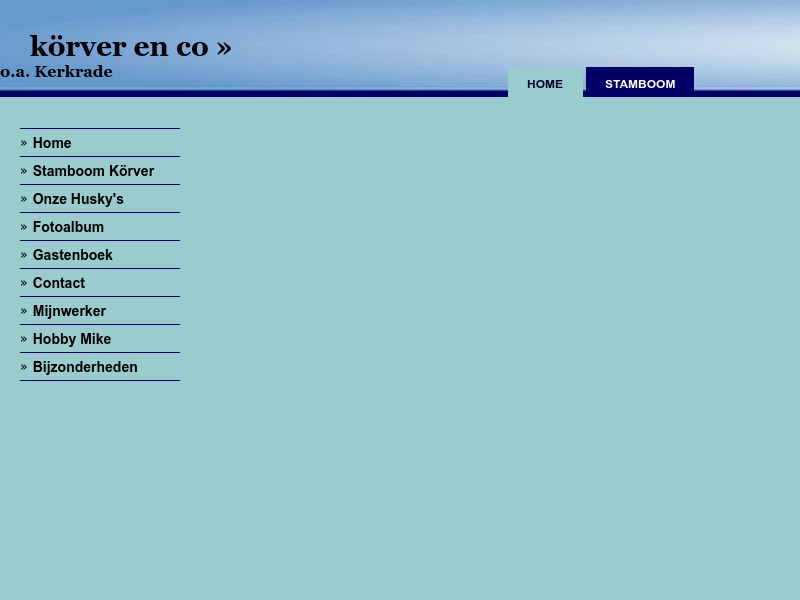 Screenshot van website