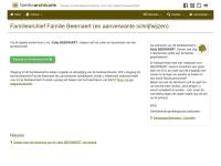 Screenshot van website