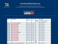 Screenshot van website