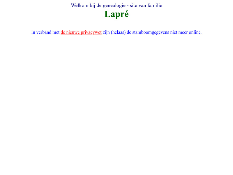 Screenshot van website