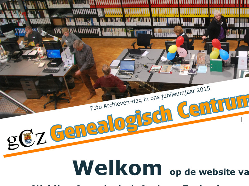 Screenshot van website