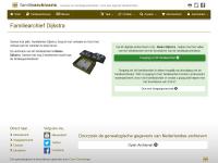 Screenshot van website